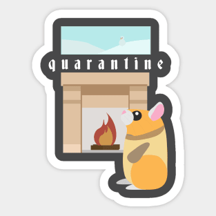 Hamster Quarantined Sticker